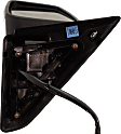 Driver Side Mirror, Non-Towing, Power, Manual Folding, Heated, Chrome, In-housing Signal Light, With memory, With Puddle Light, No Auto-Dimming, No Blind Spot Feature