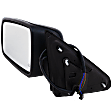 Driver Side Mirror, Power Adjust, Heated, Manual Folding, Paintable, In-housing Signal Light, No Memory, With Puddle Light, No Auto-Dimming, No Blind Spot Feature