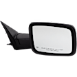 Passenger Side Mirror, Power Adjust, Heated, Manual Folding, Paintable, In-housing Signal Light, No Memory, With Puddle Light, No Auto-Dimming, No Blind Spot Feature
