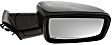 Passenger Side Mirror, Power Adjust, Heated, Manual Folding, Paintable, In-housing Signal Light, No Memory, With Puddle Light, No Auto-Dimming, No Blind Spot Feature