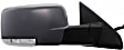 Passenger Side Mirror, Power Adjust, Heated, Manual Folding, Paintable, In-housing Signal Light, No Memory, With Puddle Light, No Auto-Dimming, No Blind Spot Feature