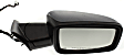 Passenger Side Mirror, Power Adjust, Heated, Manual Folding, Paintable, In-housing Signal Light, No Memory, With Puddle Light, No Auto-Dimming, No Blind Spot Feature