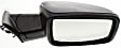 Passenger Side Mirror, Power Adjust, Heated, Manual Folding, Paintable, In-housing Signal Light, No Memory, With Puddle Light, No Auto-Dimming, No Blind Spot Feature