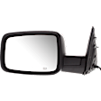 Driver Side Mirror, Power Adjust, Heated, Manual Folding, Textured Black, In-housing Signal Light, No Memory, With Puddle Light, No Auto-Dim, No Blind Spot Feature