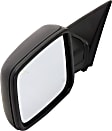 Driver Side Non-Towing Mirror, Power, Heated, Manual Folding, Textured Black, No Signal Light, No Memory, No Puddle Light, No Auto-Dimming, No Blind Spot Feature