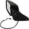 Driver Side Non-Towing Mirror, Power, Heated, Manual Folding, Textured Black, No Signal Light, No Memory, No Puddle Light, No Auto-Dimming, No Blind Spot Feature