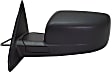 Driver Side Non-Towing Mirror, Power, Heated, Manual Folding, Textured Black, No Signal Light, No Memory, No Puddle Light, No Auto-Dimming, No Blind Spot Feature