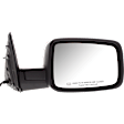 Passenger Side Mirror, Power Adjust, Heated, Manual Folding, Textured Black, In-housing Signal Light, No Memory, With Puddle Light, No Auto-Dimming, No Blind Spot Feature