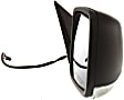 Passenger Side Mirror, Power Adjust, Heated, Manual Folding, Textured Black, In-housing Signal Light, No Memory, With Puddle Light, No Auto-Dimming, No Blind Spot Feature