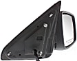 Passenger Side Mirror, Power Adjust, Heated, Manual Folding, Textured Black, In-housing Signal Light, No Memory, With Puddle Light, No Auto-Dimming, No Blind Spot Feature