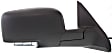 Passenger Side Mirror, Power Adjust, Heated, Manual Folding, Textured Black, In-housing Signal Light, No Memory, With Puddle Light, No Auto-Dimming, No Blind Spot Feature