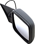 Passenger Side Non-Towing Mirror, Power, Heated, Manual Folding, Textured Black, No Signal Light, No Memory, No Puddle Light, No Auto-Dimming, No Blind Spot Feature