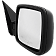 Passenger Side Mirror, Manual Adjust, Non-Heated, Manual Folding, Textured Black, No Signal Light, No Memory, No Puddle Light, No Auto-Dim, No Blind Spot Feature