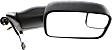 Passenger Side Towing Mirror, Power Adjust, Non-Heated, Manual Folding, Textured Black, No Signal Light, No Memory, No Puddle Light, No Auto-Dim, With Blind Spot Glass