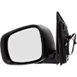 2020 Dodge Grand Caravan SXT Plus - Driver Side Mirror, Power Adjust, Heated, Textured Black, Manual Folding, No Signal Light, No Blind Spot Feature, No Memory, No Puddle Light, No Auto-Dimming