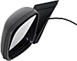 2020 Dodge Grand Caravan SXT Plus - Driver Side Mirror, Power Adjust, Heated, Textured Black, Manual Folding, No Signal Light, No Blind Spot Feature, No Memory, No Puddle Light, No Auto-Dimming