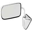 Driver Side Mirror, Non-Towing, Manual Adjust, Manual Folding, Non-Heated, Chrome, No Signal Light, No Memory, No Puddle Light, No Auto-Dimming, No Blind Spot Feature