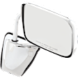 Passenger Side Mirror, Non-Towing, Power, Manual Folding, Non-Heated, Chrome, No Signal Light, No Memory, No Puddle Light, No Auto-Dimming, No Blind Spot Feature