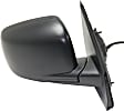 Passenger Side Mirror, Power Adjust, Manual Folding, Heated, Textured Black, No Signal Light, No Memory, No Puddle Light, No Auto-Dimming, No Blind Spot Feature