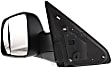 2012 Ram 2500 - Driver Side Towing Mirror, Manual Adjust, Non-Heated, Textured Black, Manual Folding, No Signal Light, With Blind Spot Glass, No Memory, No Puddle Light, No Auto-Dim