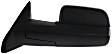 2012 Ram 2500 - Driver Side Towing Mirror, Manual Adjust, Non-Heated, Textured Black, Manual Folding, No Signal Light, With Blind Spot Glass, No Memory, No Puddle Light, No Auto-Dim