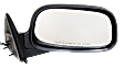 Passenger Side Mirror, Power, Manual Folding, Non-Heated, Textured Black, No Signal Light, No Memory, No Puddle Light, No Auto-Dimming, No Blind Spot Feature