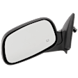 Driver Side Mirror, Power Adjust, Manual Folding, Heated, Textured Black, No Signal Light, No Memory, No Puddle Light, No Auto-Dimming, No Blind Spot Feature