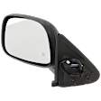 Driver Side Mirror, Power Adjust, Manual Folding, Heated, Textured Black, No Signal Light, No Memory, No Puddle Light, No Auto-Dimming, No Blind Spot Feature