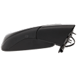 Passenger Side Mirror, Power, Manual Folding, Heated, Textured Black, No Signal Light, No Memory, No Puddle Light, No Auto-Dimming, No Blind Spot Feature