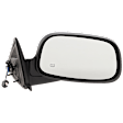 Passenger Side Mirror, Power, Manual Folding, Heated, Textured Black, No Signal Light, No Memory, No Puddle Light, No Auto-Dimming, No Blind Spot Feature