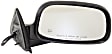 Passenger Side Mirror, Power, Manual Folding, Heated, Textured Black, No Signal Light, No Memory, No Puddle Light, No Auto-Dimming, No Blind Spot Feature