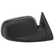 Passenger Side Mirror, Power, Manual Folding, Heated, Textured Black, No Signal Light, No Memory, No Puddle Light, No Auto-Dimming, No Blind Spot Feature