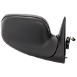 Passenger Side Mirror, Power, Manual Folding, Heated, Textured Black, No Signal Light, No Memory, No Puddle Light, No Auto-Dimming, No Blind Spot Feature