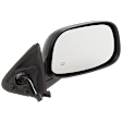 Passenger Side Mirror, Power, Manual Folding, Heated, Textured Black, No Signal Light, No Memory, No Puddle Light, No Auto-Dimming, No Blind Spot Feature