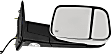 2010 Dodge Ram 2500 - Passenger Side Towing Mirror, Power Adjust, Heated, Chrome, Manual Folding, In-housing Signal Light, No Blind Spot Feature, With Memory, With Puddle Light, No Auto-Dimming, Crew Cab Pickup