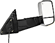 2010 Dodge Ram 2500 - Passenger Side Towing Mirror, Power Adjust, Heated, Chrome, Manual Folding, In-housing Signal Light, No Blind Spot Feature, With Memory, With Puddle Light, No Auto-Dimming, Crew Cab Pickup