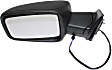 2017 Ram 1500 Tradesman 6 Cyl 3.6L - Driver Side Mirror, Power, Heated, Textured Black, Manual Folding, No Signal Light, No Blind Spot Feature, No Memory, No Puddle Light, No Auto-Dimming, With Temperature Sensor, For Models Without Towing Package