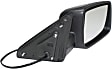 Passenger Side Mirror, Power Adjust, Heated, Manual Folding, Textured Black, No Signal Light, No Memory, No Puddle Light, No Auto-Dimming, No Blind Spot Feature