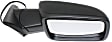 Passenger Side Mirror, Power Adjust, Heated, Manual Folding, Textured Black, No Signal Light, No Memory, No Puddle Light, No Auto-Dimming, No Blind Spot Feature