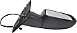 Passenger Side Mirror, Power Adjust, Heated, Manual Folding, Textured Black, No Signal Light, No Memory, No Puddle Light, No Auto-Dimming, No Blind Spot Feature