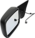 2019 Ram 1500 Classic - Driver Side Mirror, Manual Adjust, Non-Heated, Textured Black, Manual Folding, No Signal Light, No Blind Spot Feature, No Memory, No Puddle Light, No Auto-Dimming, With Temperature Sensor, For Models Without Towing Package