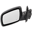 Driver Side Mirror, Power Adjust, Manual Folding, Heated, Paintable, No Signal Light, Memory, Puddle Light, Auto-Dimming, and Blind Spot Feature, For Models Without One Touch Feature
