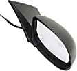 Passenger Side Mirror, Power, Non-Folding, Heated, Textured Black, No Signal Light, No Memory, No Puddle Light, No Auto-Dimming, No Blind Spot Feature