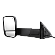Driver Side Towing Mirror, Power, Heated, Manual Folding, Textured Black, In-housing Signal Light, No Memory, With Puddle Light, With Blind Spot Glass, With Outside Air Temperature Sensor