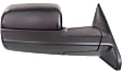 2011-2018 Ram 1500 - Passenger Side Towing Mirror, Manual Adjust, Non-Heated, Manual Folding, Textured Black, No Signal Light, No Memory, No Puddle Light, With Blind Spot Glass, With Temperature Sensor
