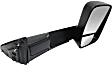 2011-2018 Ram 1500 - Passenger Side Towing Mirror, Manual Adjust, Non-Heated, Manual Folding, Textured Black, No Signal Light, No Memory, No Puddle Light, With Blind Spot Glass, With Temperature Sensor
