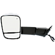 Driver Side Towing Mirror, Power Adjust, Heated, Manual Folding, Chrome, In-housing Signal Light, With Memory, With Puddle Light, With Blind Spot Glass, With Temperature Sensor