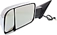 Driver Side Towing Mirror, Power Adjust, Heated, Manual Folding, Chrome, In-housing Signal Light, With Memory, With Puddle Light, With Blind Spot Glass, With Temperature Sensor
