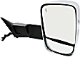 Passenger Side Towing Mirror, Power Adjust, Heated, Manual Folding, Chrome, In-housing Signal Light, With Memory, With Puddle Light, With Blind Spot Glass, Without Temperature Sensor