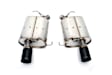 D660-0051-BLK Axle-Back Exhaust System, 3.0L, 6Cyl, Made of Stainless Steel, Performance Series
